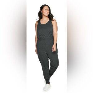 **NEW** Sonoma Black Smocked Sleeveless Jumpsuit Size 1XL